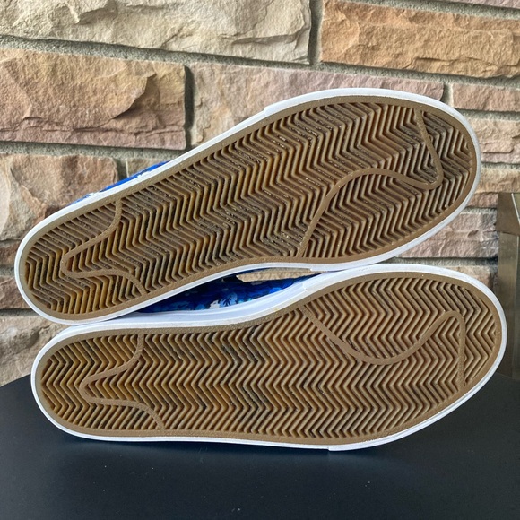 Nike SB Satire Canvas Skateboarding Sneakers in Blue Floral - Mens Size 11 - Picture 8 of 9